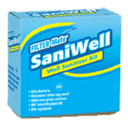 Saniwell well sanitizer for well water systems